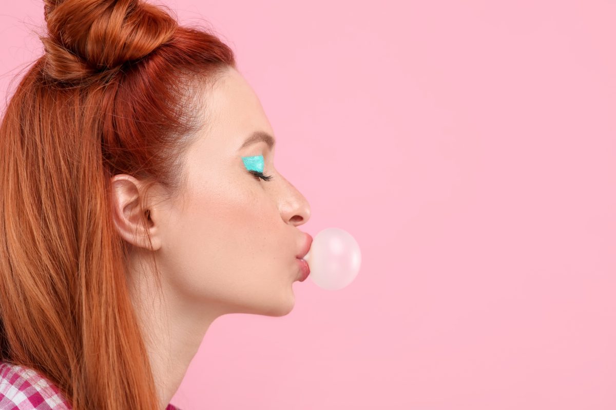 Bubble gum makeup