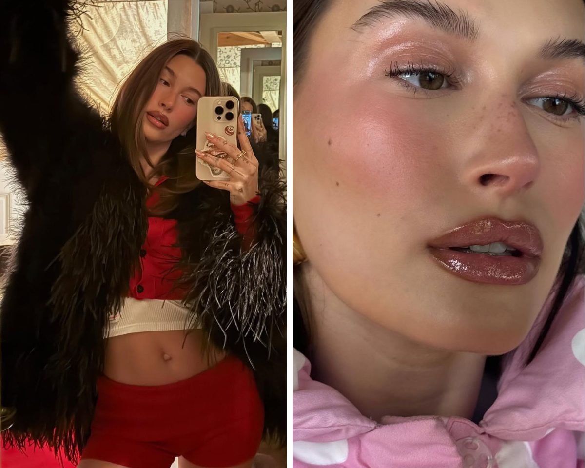 čokoladni make-up trend Hejli Biber