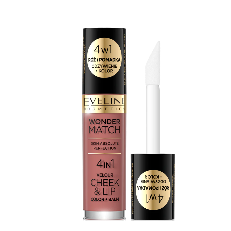 EVELINE COSMETICS WONDER MATCH 4IN1 tečno rumenilo i balzam za usne eveline