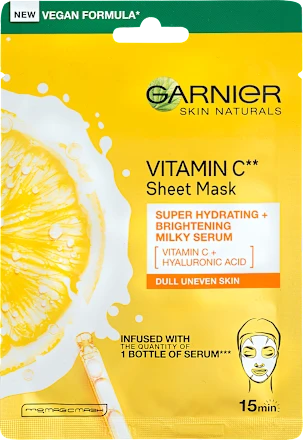 GARNIER SKIN NATURALS Sheet Mask mlečna maska za lice sa vitaminom C