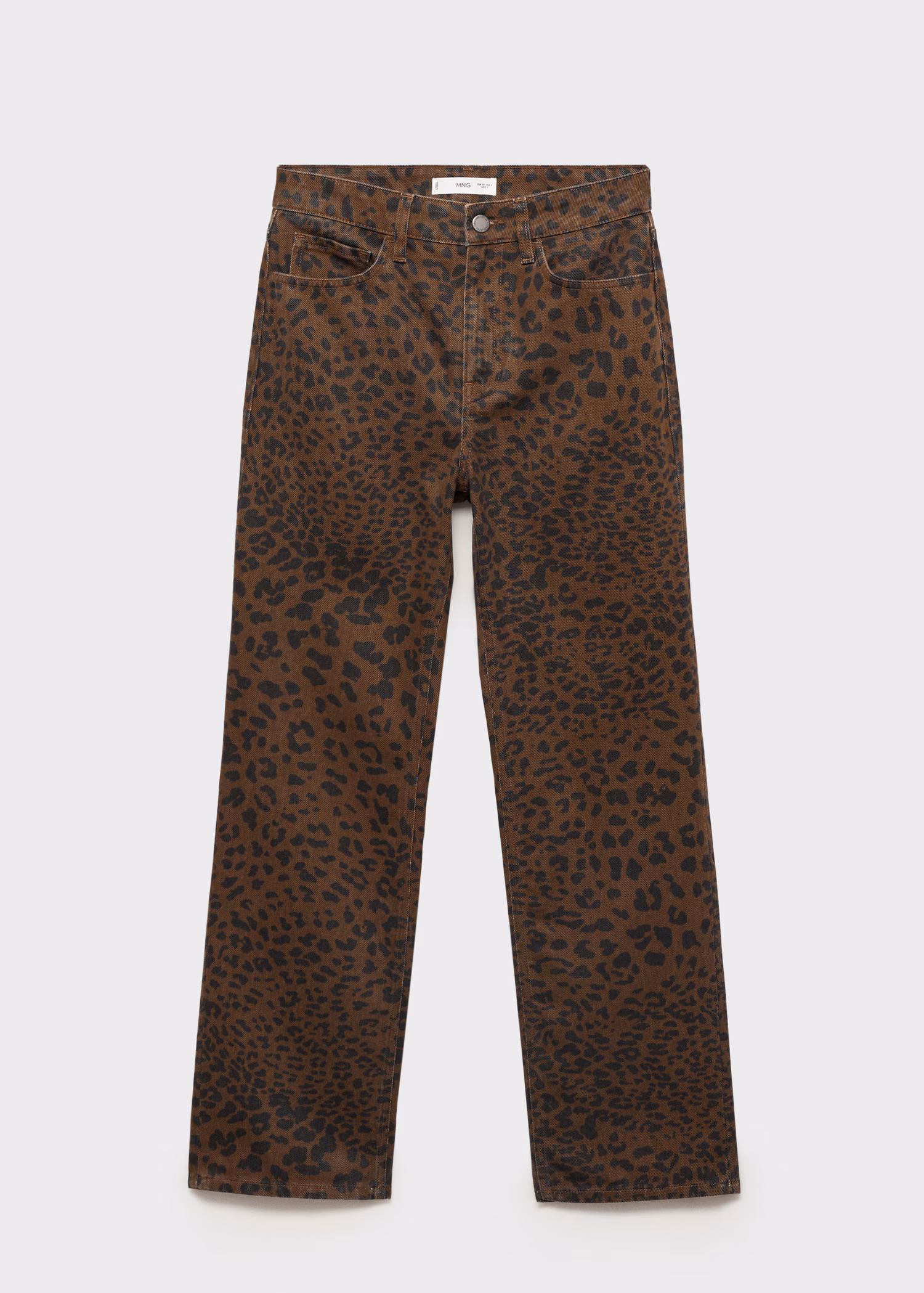 Mango pantalone sa leopard printom