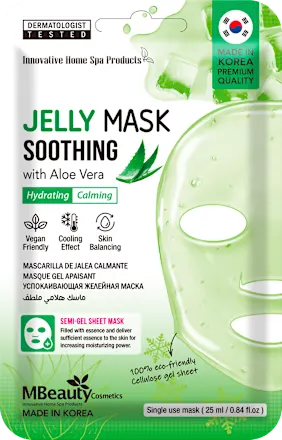 MBeauty JELLY SOOTHING gel maska za lice u maramici