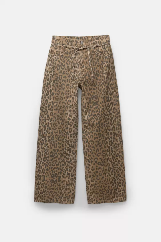 leopard pantalone