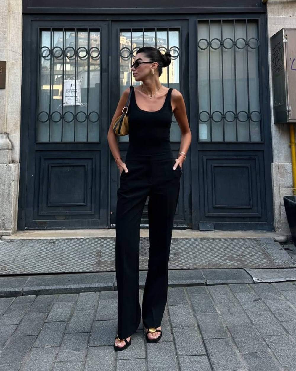 All black letnji outfiti 