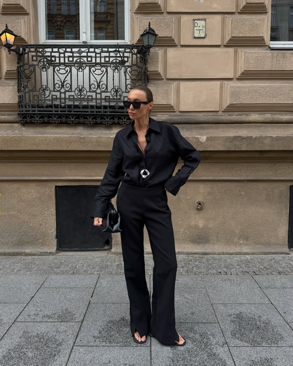 All black letnji outfiti