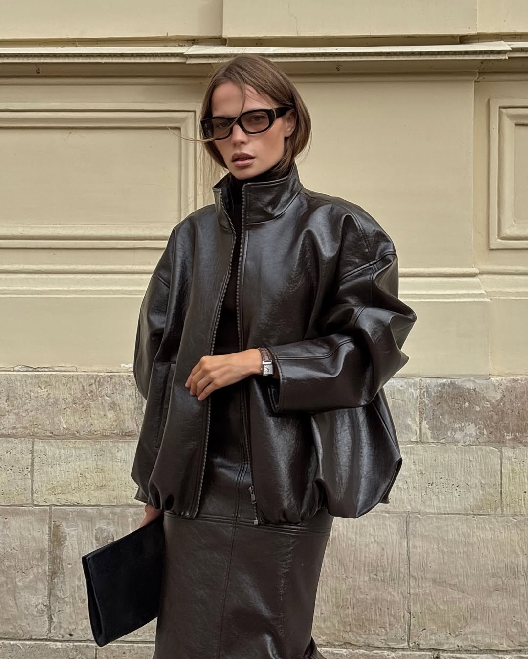 Double leather trend 2025