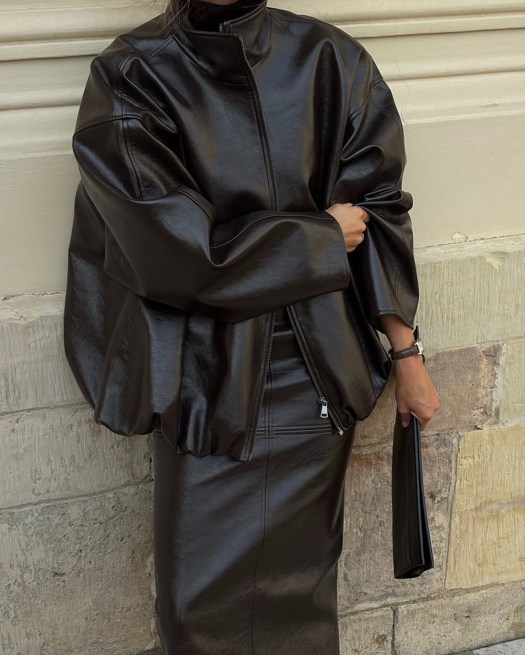 Double leather trend 2025