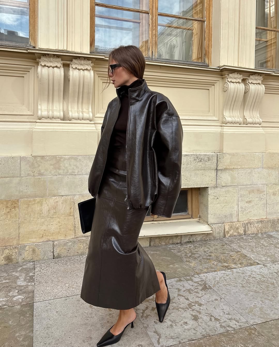 Double leather trend 2025