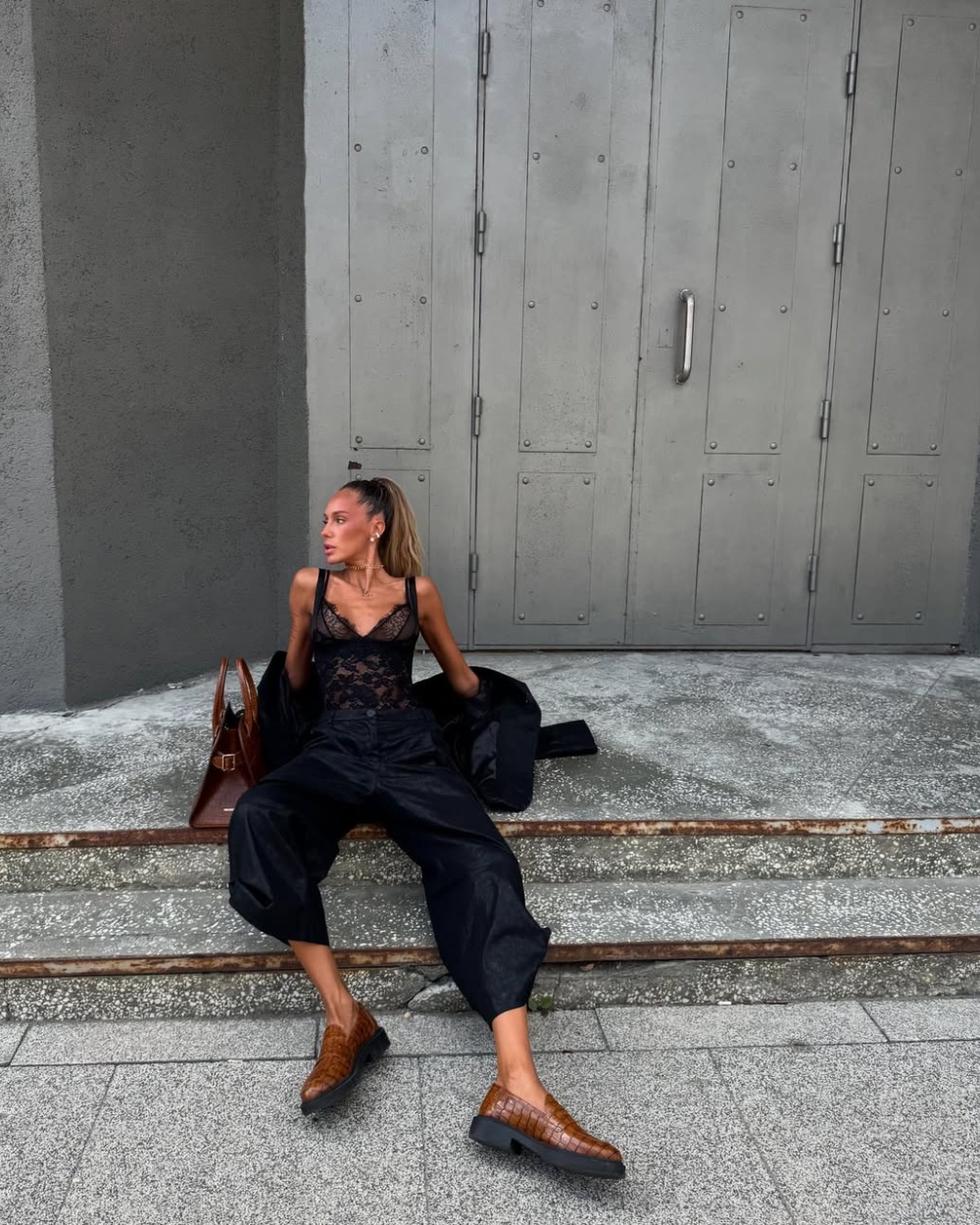 Mokasine krokodilski print