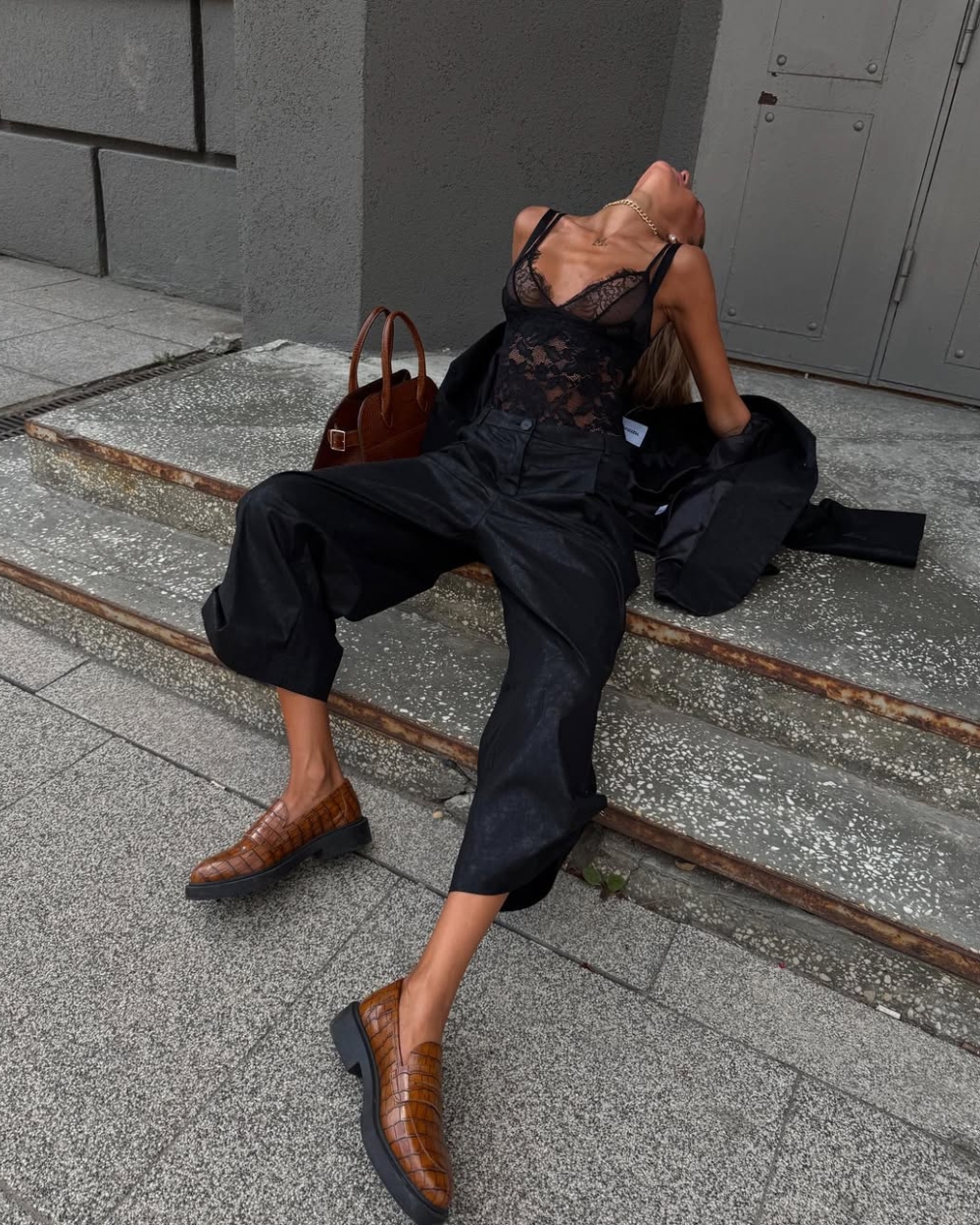 Mokasine krokodilski print