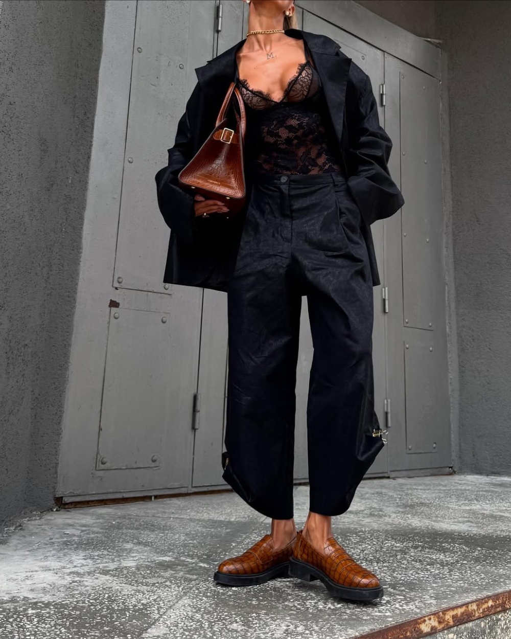 Mokasine krokodilski print