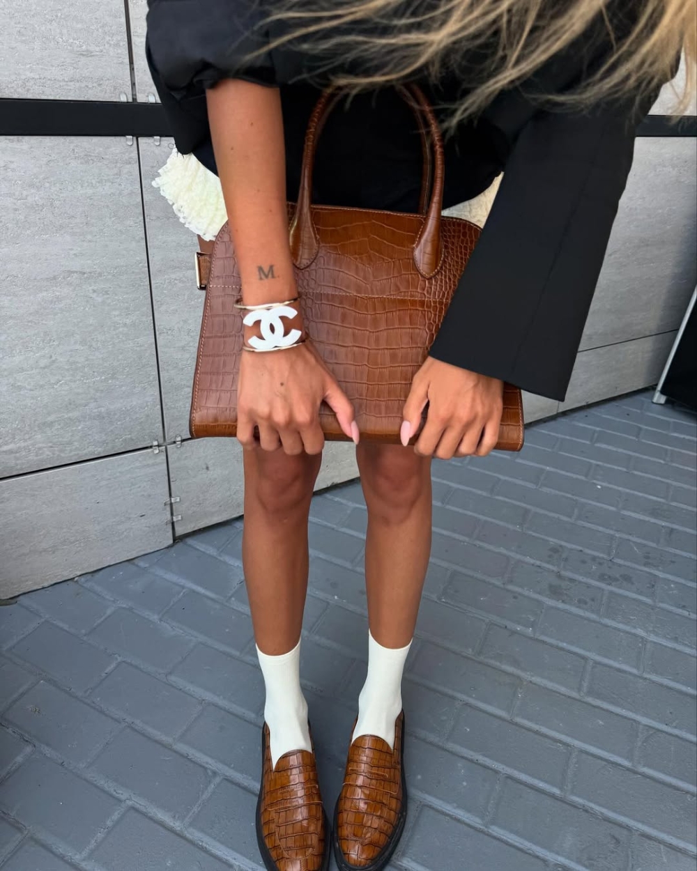 Mokasine krokodilski print