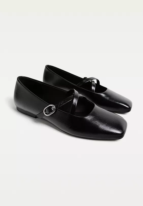 Stradivarius all black letnji outfit baletanke