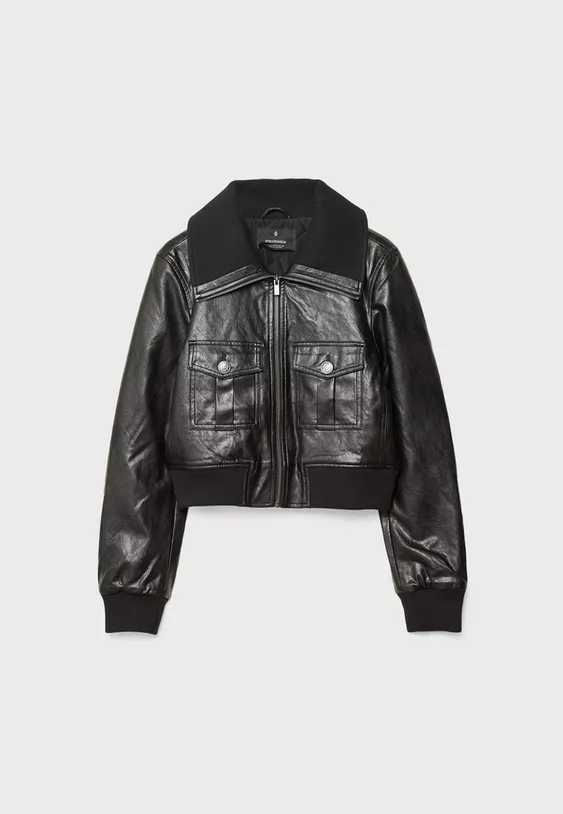 Stradivarius kožna jakna 