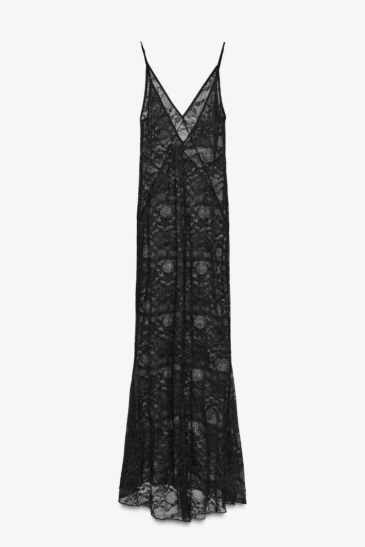 Zara haljina sa čipkom 