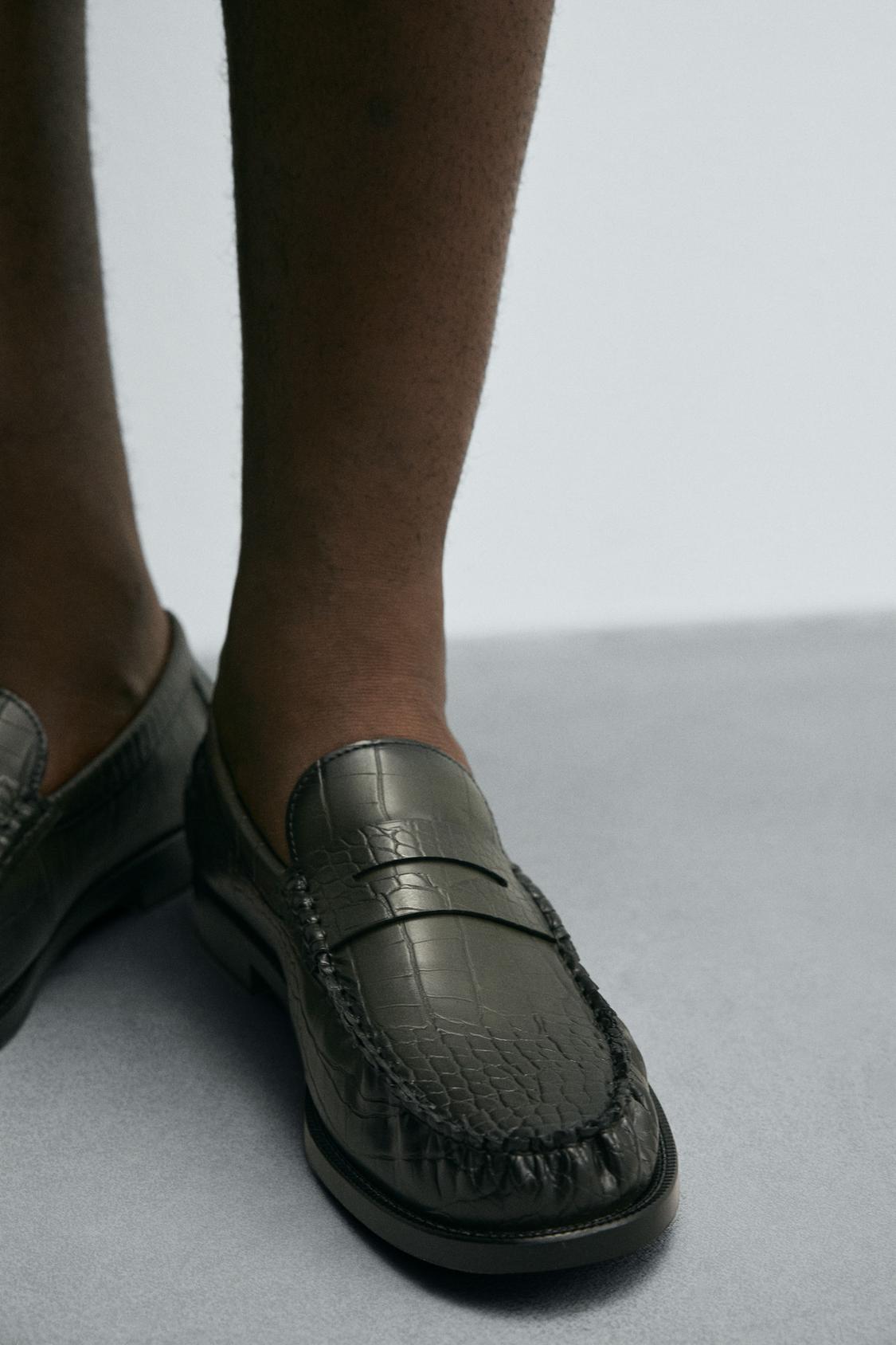 Zara mokasine kroko print 