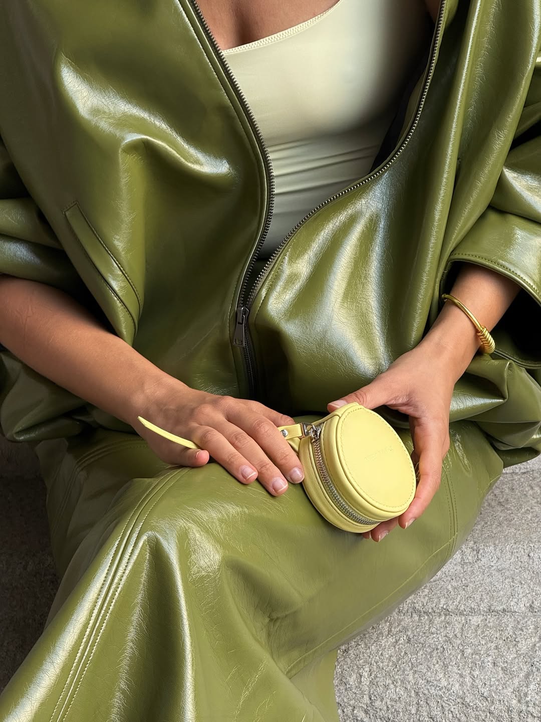 double leather trend