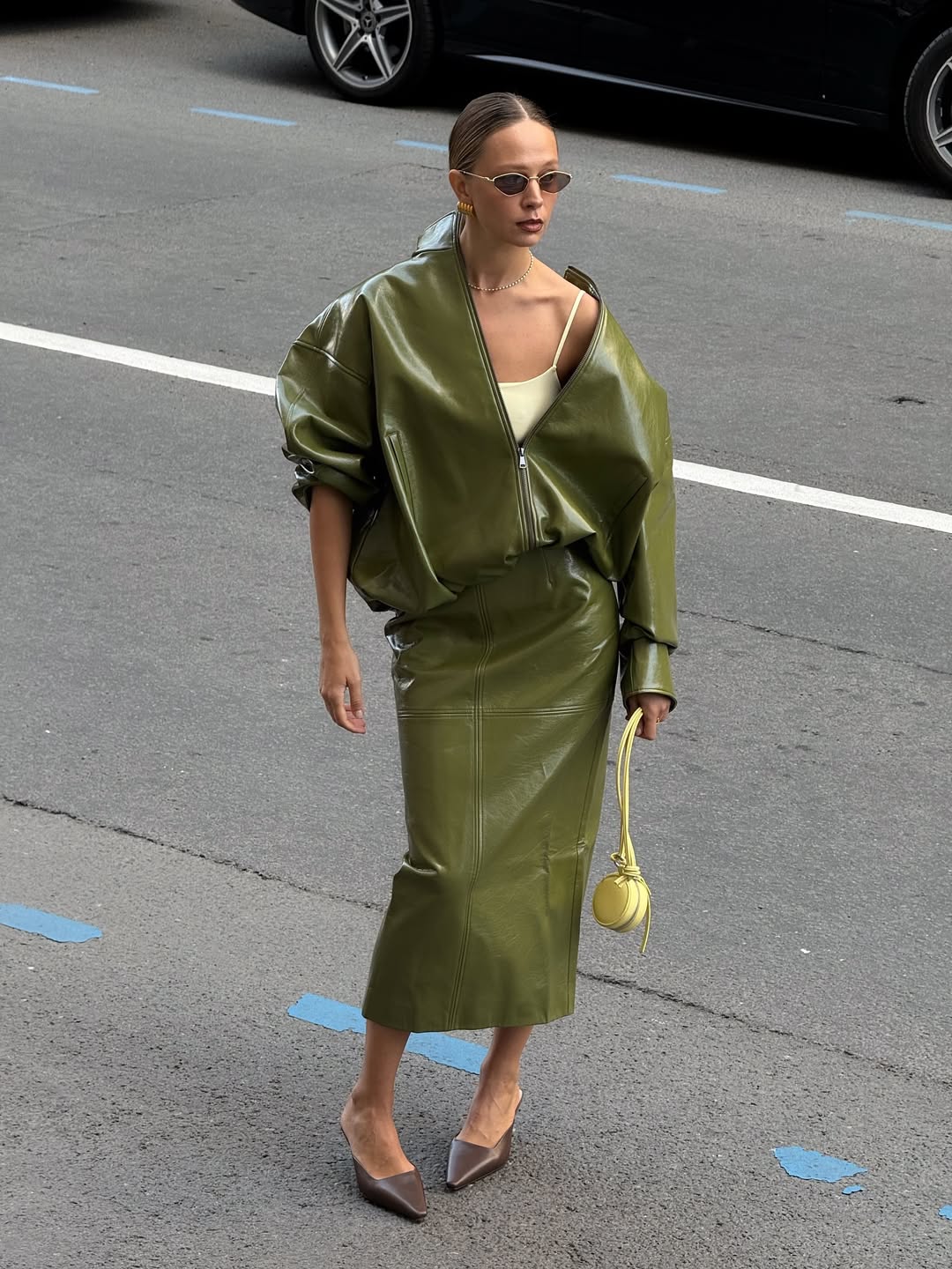 double leather trend