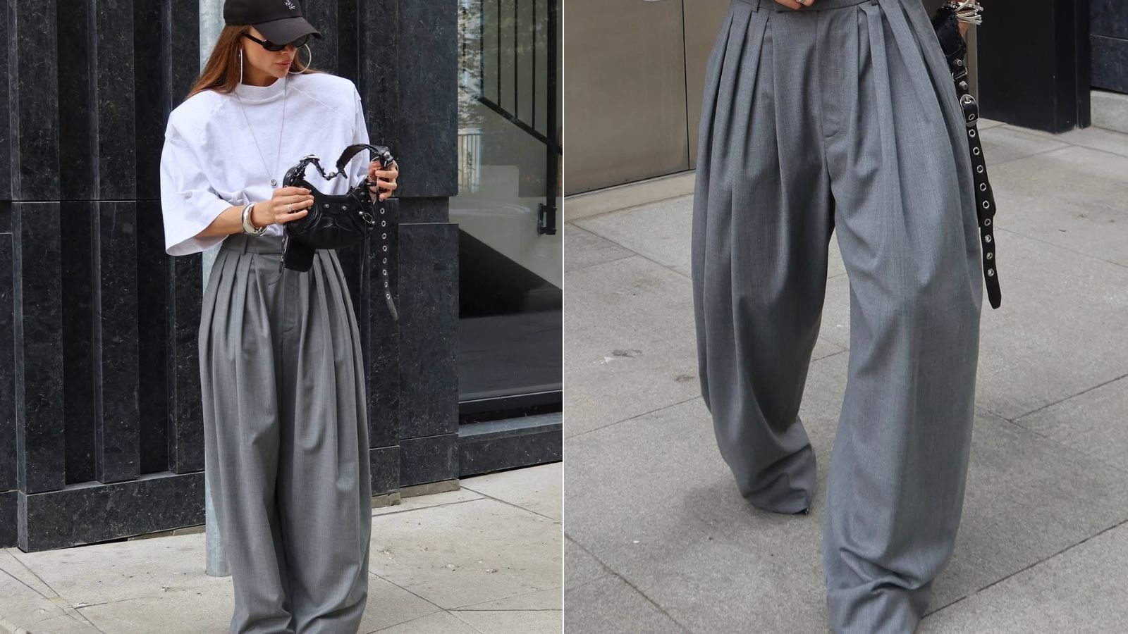 Pantalone sa XL faltama