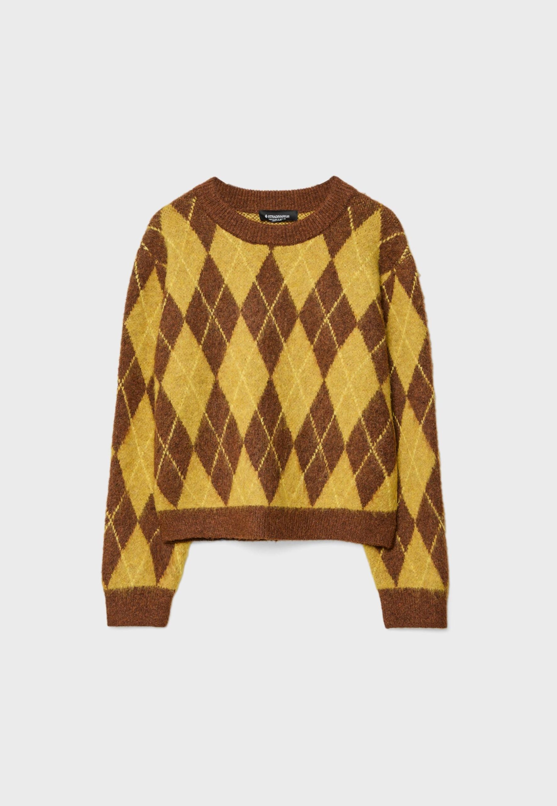 PLETENI DŽEMPER SA ROMBOIDIMA Stradivarius