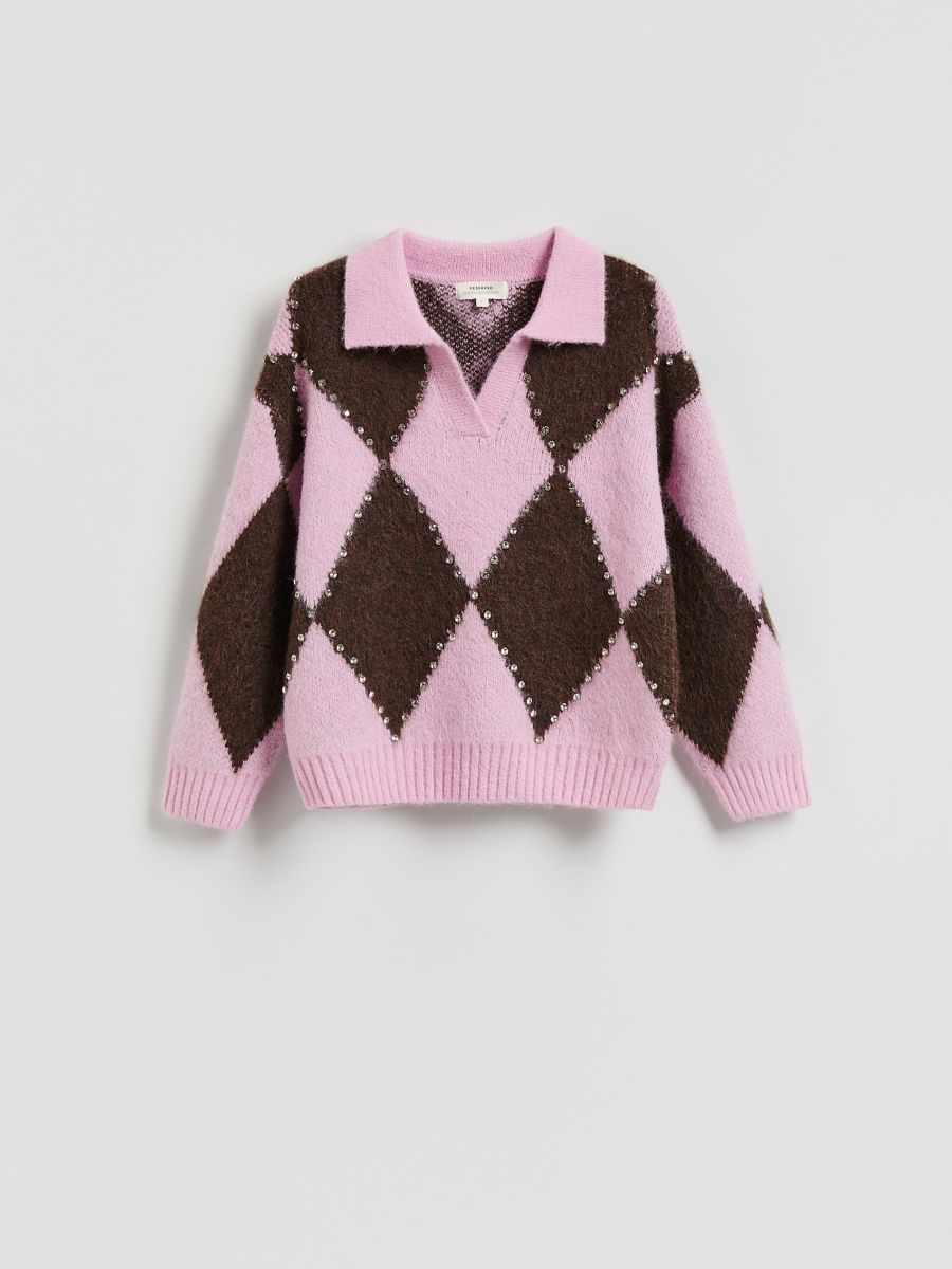 Polo džemper sa rombovima Reserved