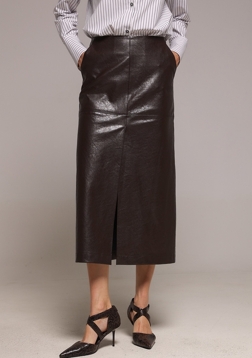 Suknja od veštačke kože PS Fashion