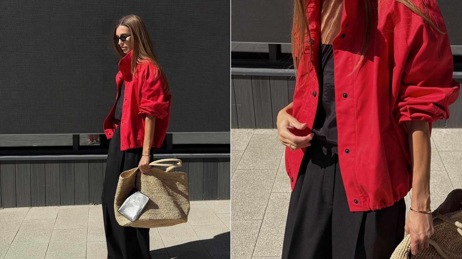 crvene jakne i kaputi