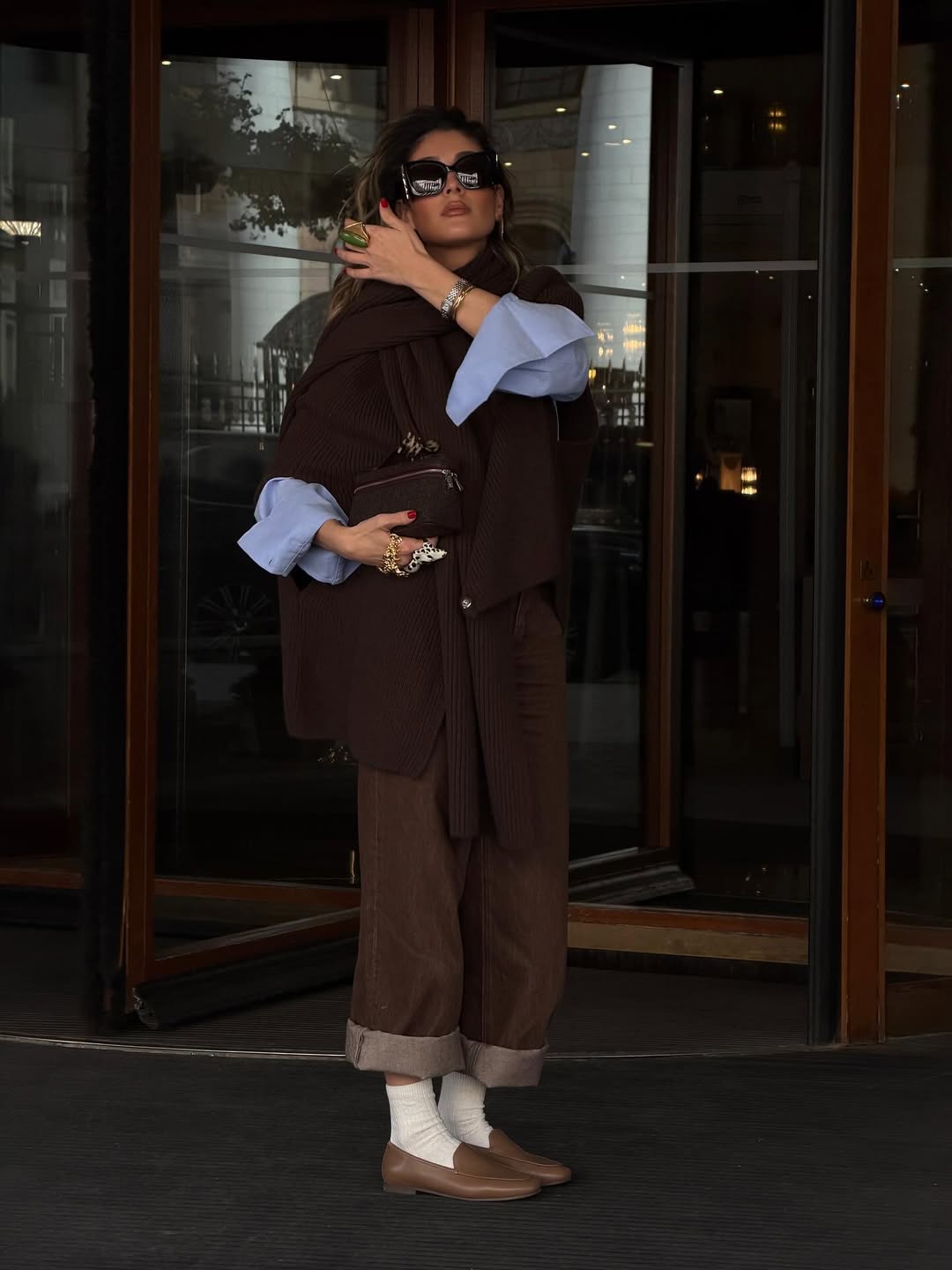 Baby plava košulja za jesen