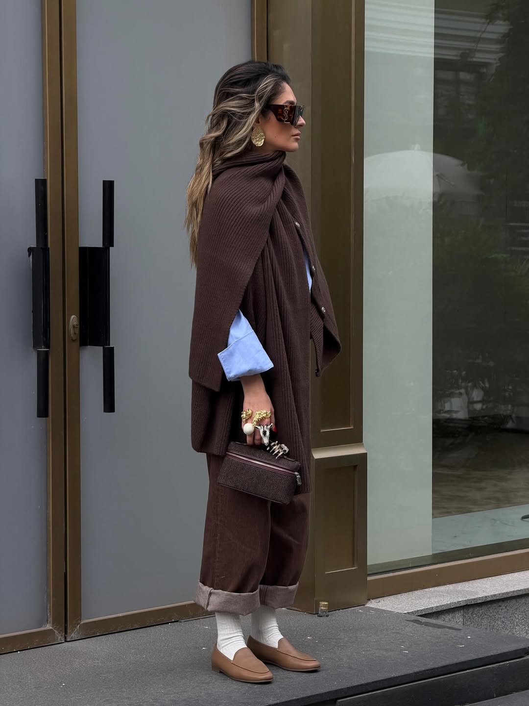 Baby plava košulja za jesen