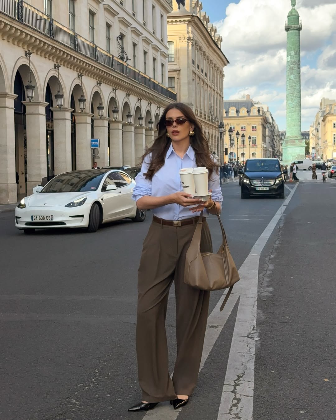 Baby plava košulja za jesen