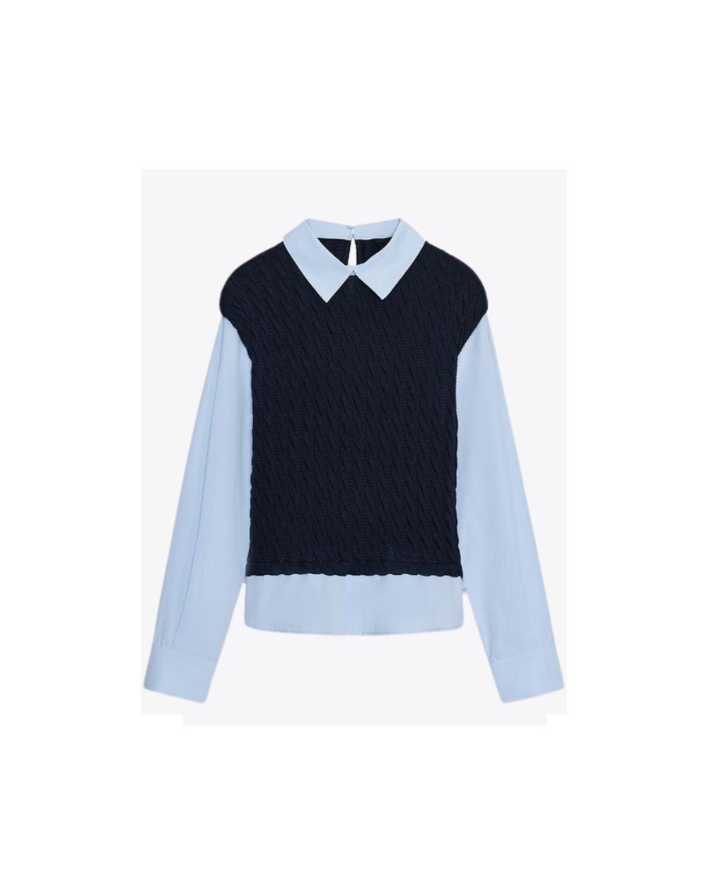 Baby plava košulja za jesen