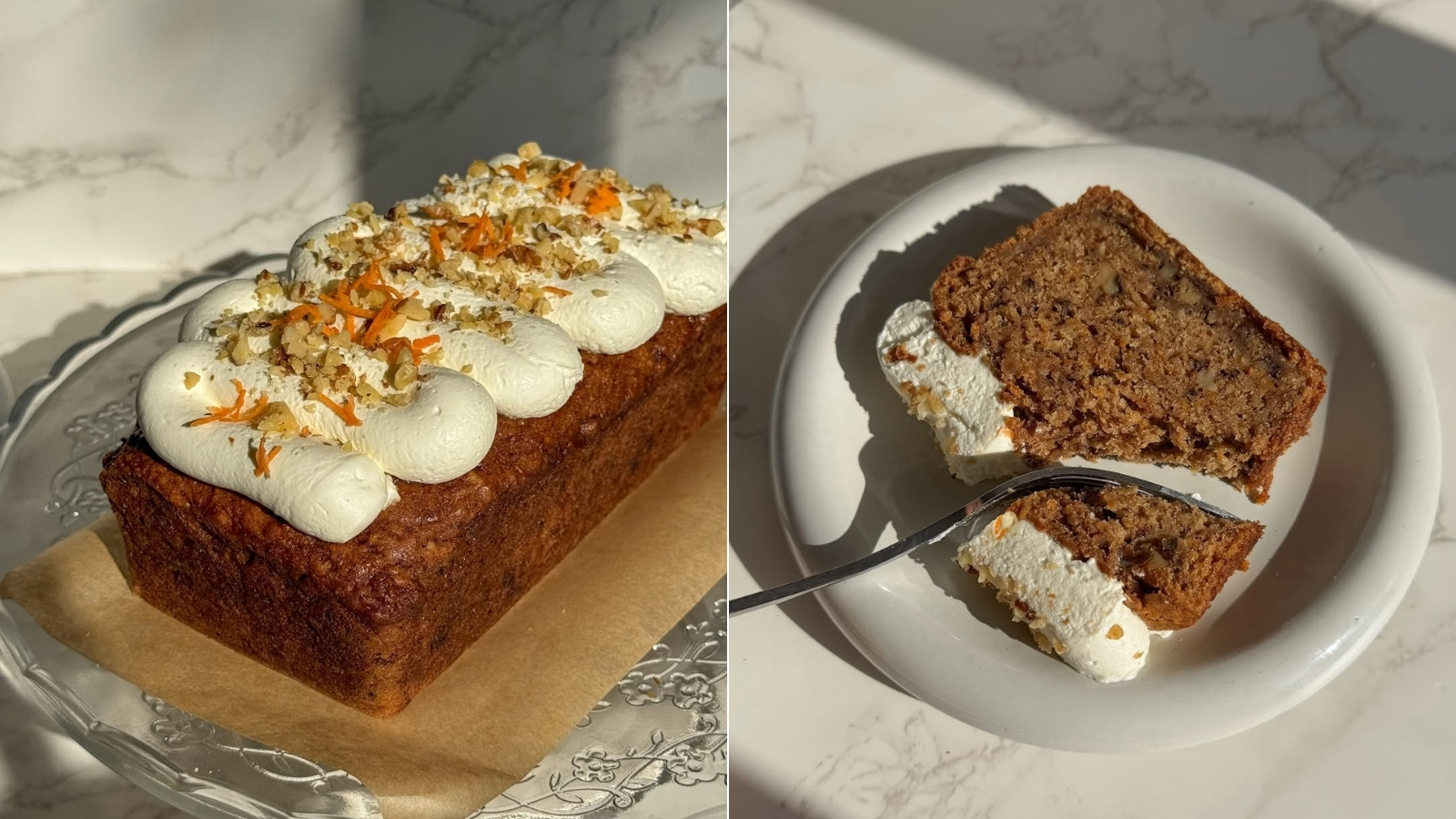 Carrot cake banana bread recept