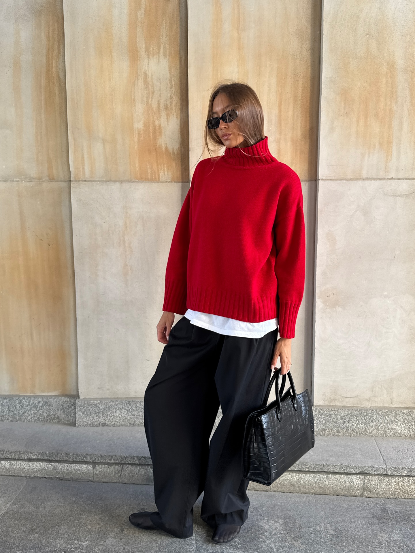 Crveni džemperi jesen 2025