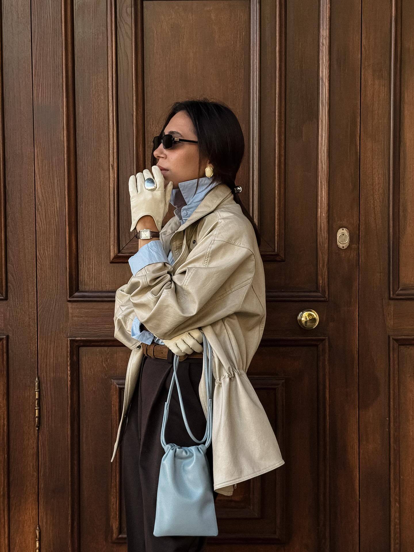 Kožne rukavice u boji