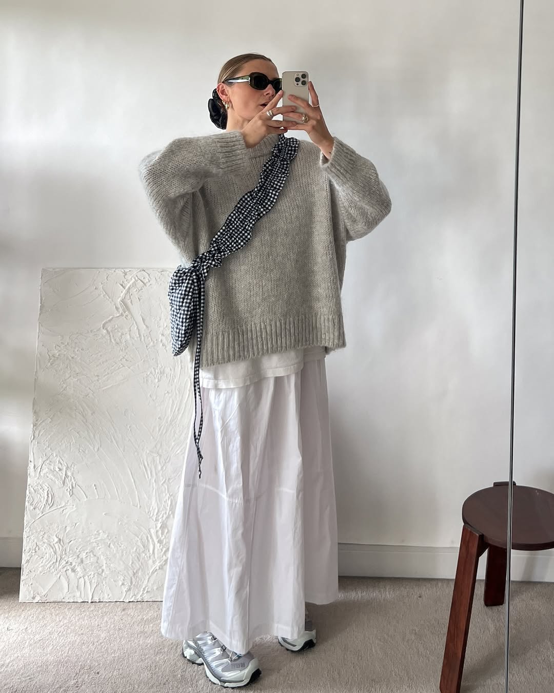 Sivi džemper za jesen