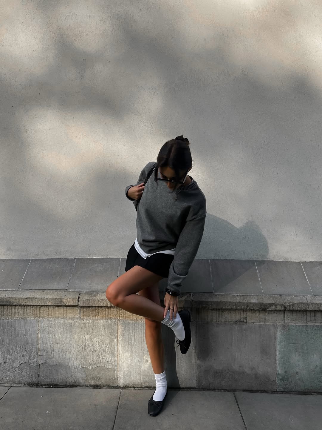 Sivi džemper za jesen