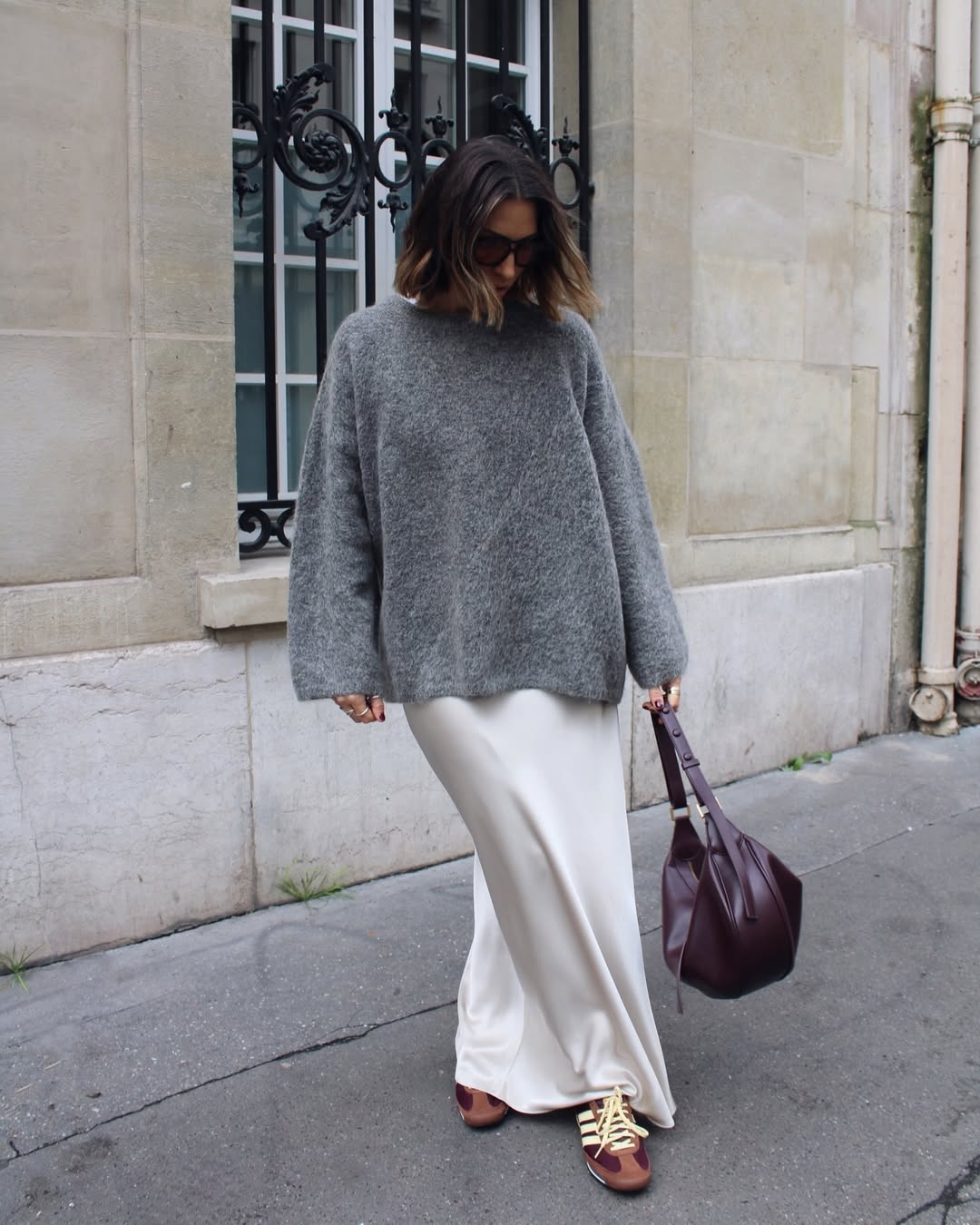 Sivi džemper za jesen