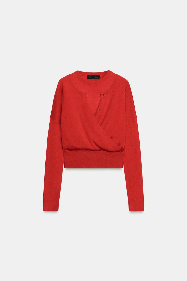 Zara crveni džemper