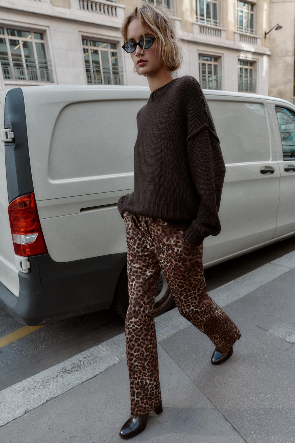 Zara leopard print jesen zima 2025