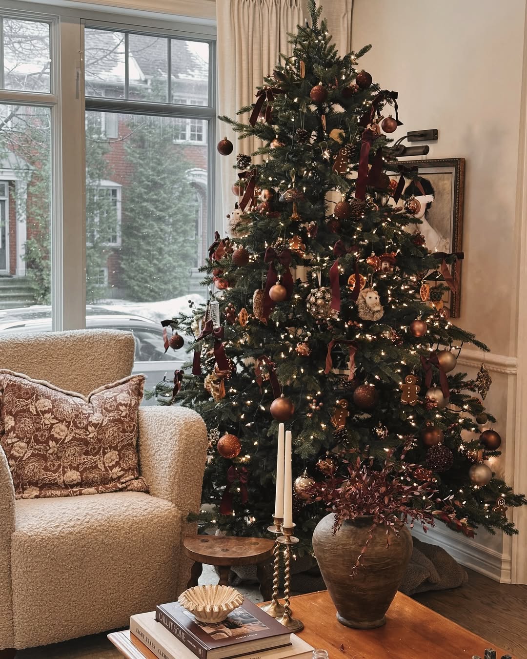 Čoko braon praznična dekoracija