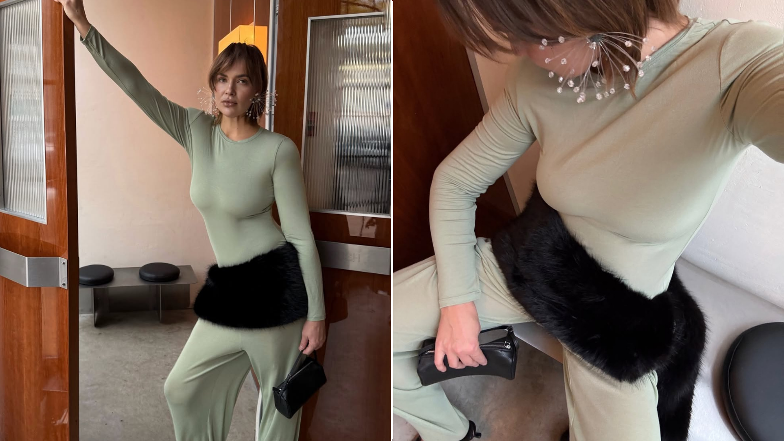 Krzneni šal oko struka je in