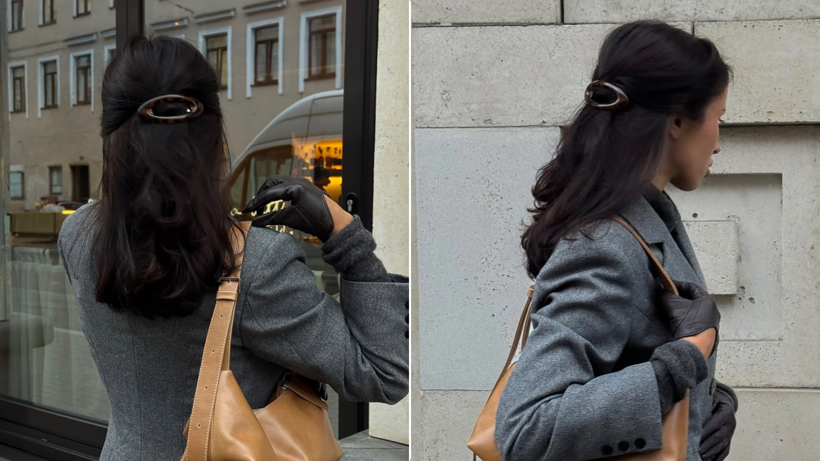 Half-up frizura sa šnalom je u trendu