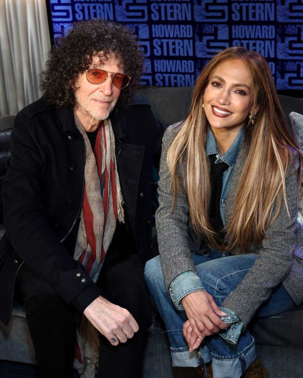 Jennifer Lopez double denim look 